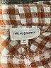 Thread & Supply Checkered-gingham Brown Shorts Size M - photo 3