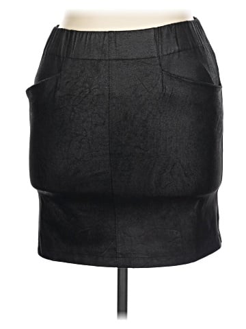 David Lerner Faux Leather Skirt (view 1)