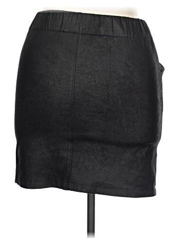David Lerner Faux Leather Skirt (view 2)