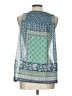 Iz Byer 100% Polyester Teal Sleeveless Blouse Size L - photo 2