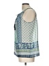 Iz Byer 100% Polyester Teal Sleeveless Blouse Size L - photo 5