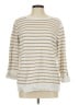 Karen Scott Stripes Ivory Pullover Sweater Size L - photo 1
