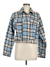 Forever 21 100% Cotton Plaid Blue Jacket Size M - photo 1