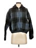 Zara 100% Elastane Plaid Blue Fleece Size S - photo 1