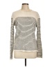 7 For All Mankind Stripes Ivory Pullover Sweater Size L - photo 1