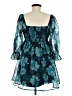 Thirty/Thirty 100% Polyester Teal Cocktail Dress Size M - photo 2