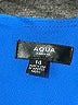 Aqua 100% Polyester Blue Cocktail Dress Size 14 - photo 4