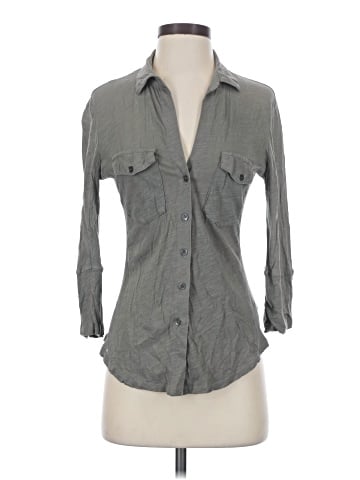 James Perse 3/4 Sleeve Button-Down Shirt (view 1)