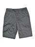 Old Navy 100% Cotton Solid Gray Cargo Shorts Size 12 - photo 1