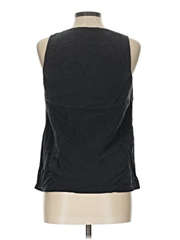 Citron Sleeveless Silk Top (view 2)