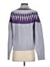 French Connection Chevron-herringbone Purple Pullover Sweater Size S - photo 2