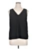 Halogen 100% Polyester Black Sleeveless Blouse Size XL - photo 1