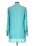 Soft Surroundings 100% Viscose Teal 3/4 Sleeve Blouse Size L (estimated) - photo 2