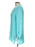 Soft Surroundings 100% Viscose Teal 3/4 Sleeve Blouse Size L (estimated) - photo 5