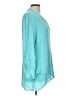 Soft Surroundings 100% Viscose Teal 3/4 Sleeve Blouse Size L (estimated) - photo 4