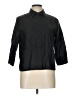 Westbound 100% Linen Black 3/4 Sleeve Button-Down Shirt Size 12 Petite - photo 1