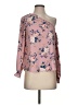E&M Collection Pink Long Sleeve Blouse Size S - photo 1