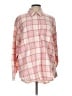 Old Navy 100% Cotton Plaid Pink Long Sleeve Button-Down Shirt Size L - photo 1