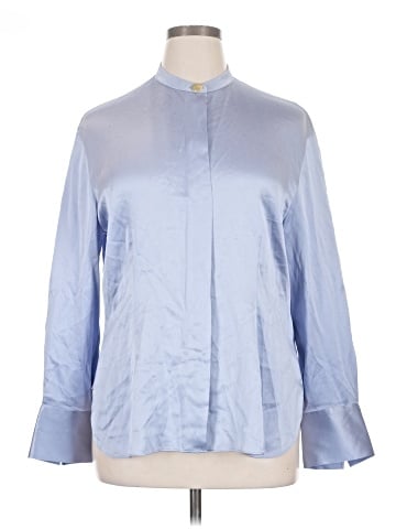 Vince. 3/4 Sleeve Silk Top (view 1)
