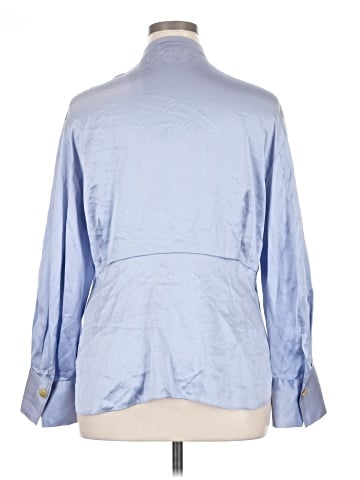 Vince. 3/4 Sleeve Silk Top (view 2)