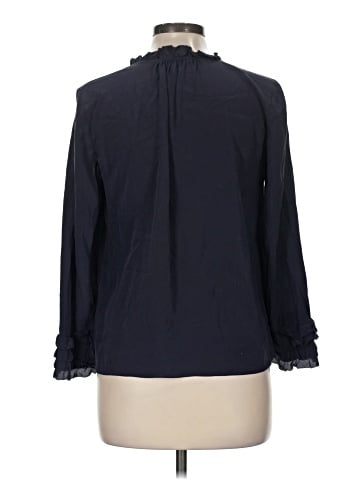 Rebecca Taylor Long Sleeve Silk Top (view 2)