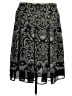 Worthington 100% Polyester Paisley Black Casual Skirt Size 18 - photo 1