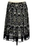 Worthington 100% Polyester Paisley Black Casual Skirt Size 18 - photo 2