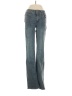 rise Chevron-herringbone Blue Jeans Size 0 - photo 1