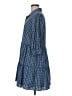 Veronica Beard Jeans 100% Cotton Blue 3/4 Sleeve Button-Down Shirt Size M - photo 5