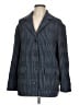 Theory Plaid Blue Wool Coat Size L - photo 1