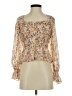 Lucy Paris 100% Polyester Gold Long Sleeve Blouse Size XS - photo 1