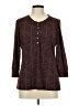 ExOfficio Brown Burgundy Long Sleeve Henley Size L - photo 1