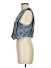 Zara 100% Baumwolle Blue Vest Size M - photo 5