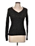 Arizona Jean Company Metallic Black Pullover Sweater Size L - photo 1