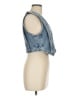 Zara 100% Baumwolle Blue Vest Size M - photo 4