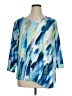 Alfred Dunner Blue 3/4 Sleeve T-Shirt Size 1X - photo 1