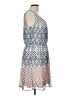 B-Design 100% Polyester Print Blue Casual Dress Size L - photo 4