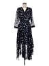 CAbi 100% Polyester Polka Dots Blue Cocktail Dress Size 6 - photo 1