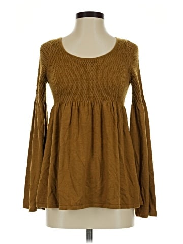 Knitted & Knotted Long Sleeve Blouse (view 1)