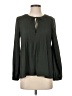 Lucky Brand 100% Polyester Green Long Sleeve Blouse Size S - photo 1