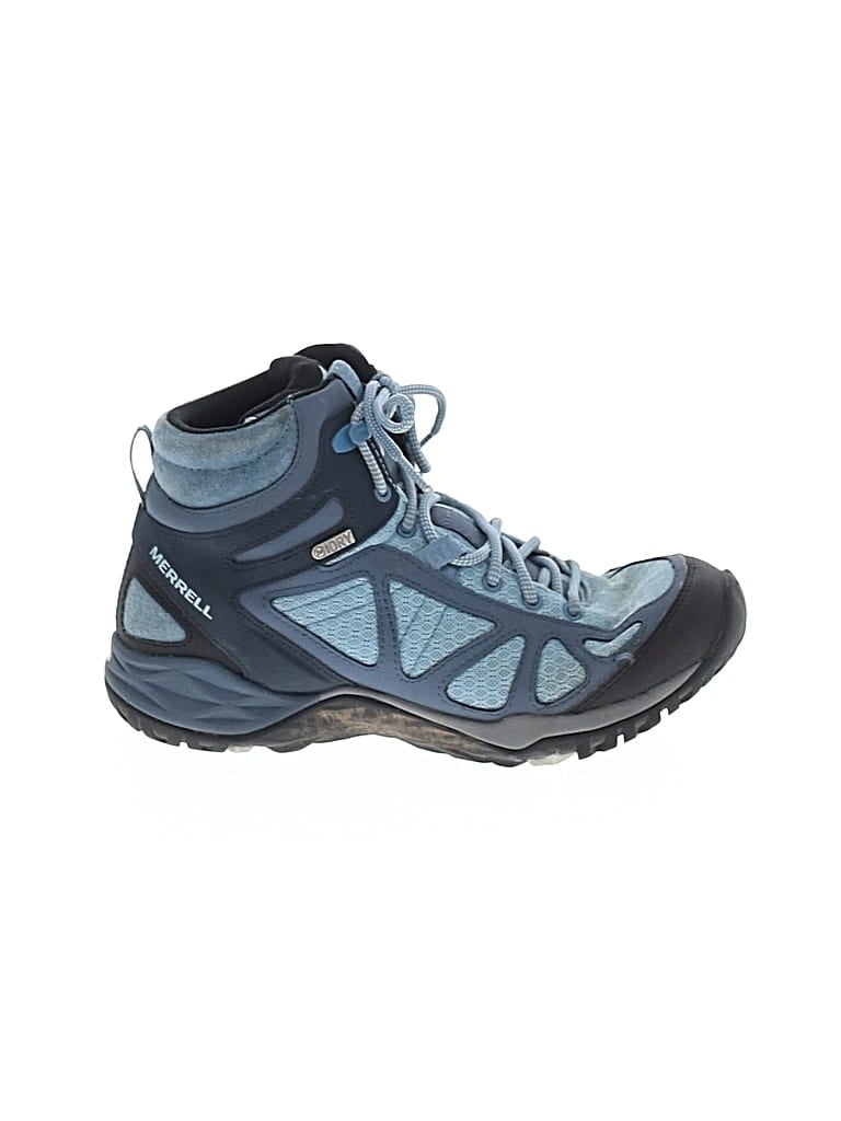 Pre-owned Merrell Ankle Boots In Blue