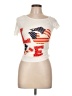 Romwe Ivory Short Sleeve Top Size L - photo 1