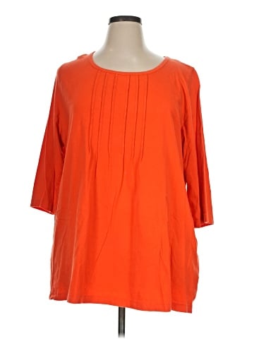 Ulla Popken 3/4 Sleeve Blouse (view 1)