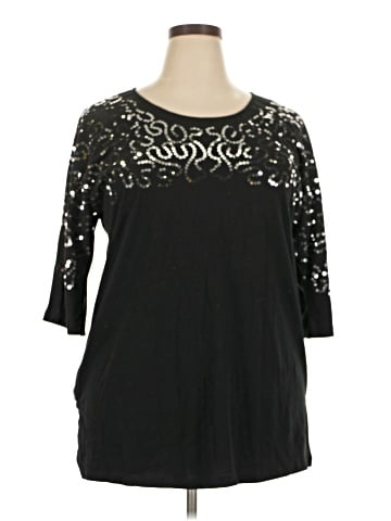 Roaman's 3/4 Sleeve T-Shirt (view 1)