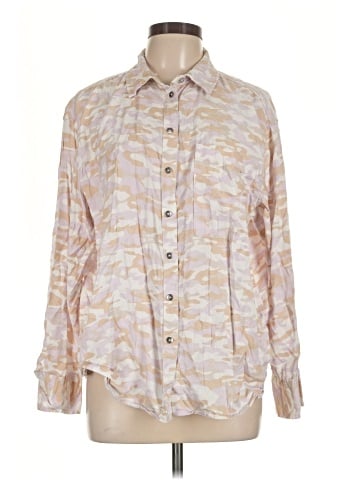 CALVIN KLEIN JEANS Long Sleeve Button-Down Shirt (view 1)