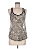 Eyeshadow Silver Sleeveless Top Size M - photo 1