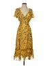Max Studio 100% Polyester Yellow Cocktail Dress Size XS - photo 1