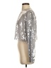 Zara 100% Polyester Silver Long Sleeve Top Size S - photo 5