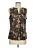 Emily Daniels Gold Sleeveless Blouse Size M - photo 1