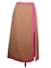 Michael Kors Collection Color Block Brown Tan Wool Skirt Size 12 - photo 1